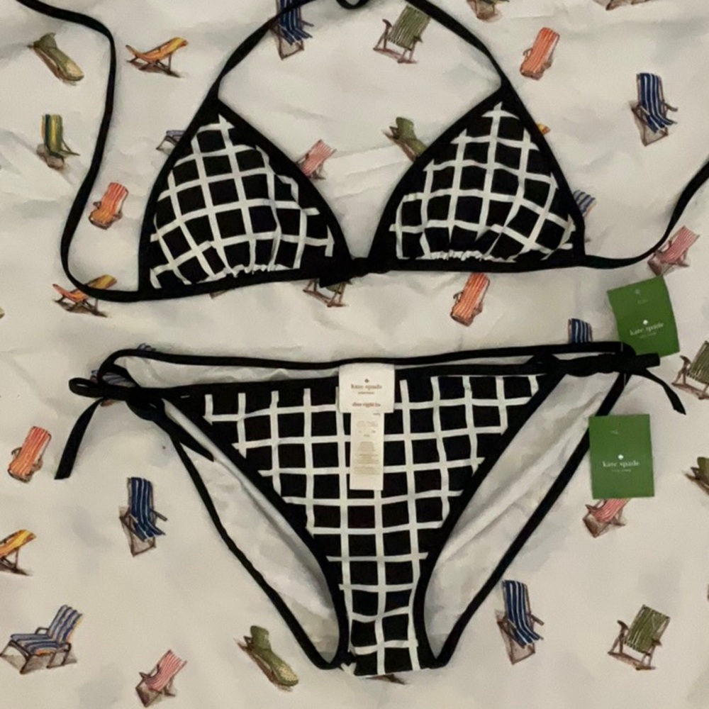 KATE SPADE β οΈ BIARRITZ 3 PIECE SWIMSUIT SET! L/XL NWT!